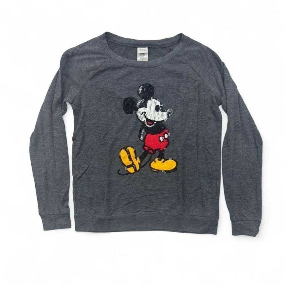Disney Mickey Mouse grey long sleeve top